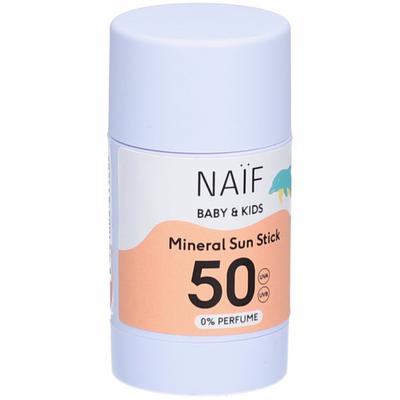 Naif Baby & Kids Minerale Zonnebrand Spf50 Zonder Parfum Stick 36g 36 g Sonnenschutzcreme
