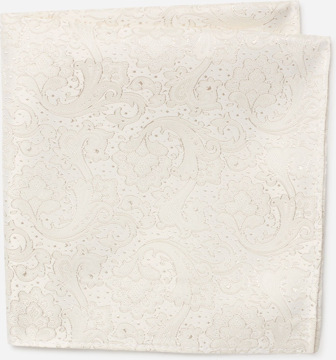 Einstecktuch MONTI "TITIAN", Herren, weiss (champagner mit paisley, muster), Viskosemischung, Paisley, festlich, Modetücher Einstecktuch, Paisley-Muster, Hochwertig verarbeitetes Einstecktuch handrolliert champagner mit paisley, muster Einheitsgröße