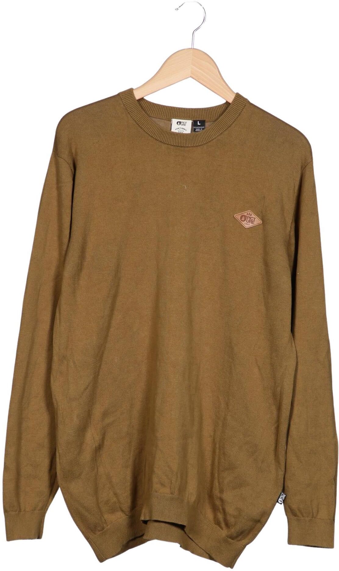 Picture Organic Clothing Herren Pullover, Braun, Gr. L, Baumwolle - Second Hand