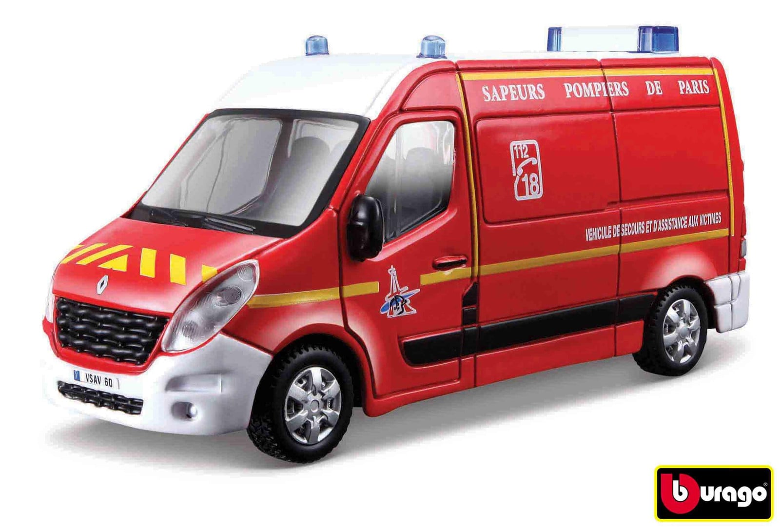 Bburago Renault Master Noodsituatie schaalmodel 1:50
