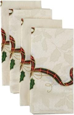 "Lenox Holiday Nouveau Napkins Set of 4, Multicolor - 20""W x 20""L - 20""W x 20""L"