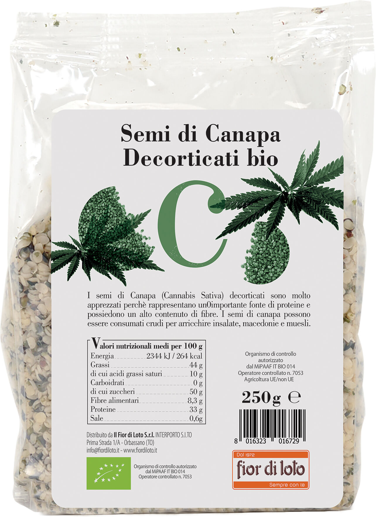 Biotobio Fdl Semi Canapa Decort.250g