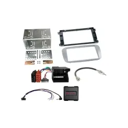 Radioblende 2-DIN Kit Ford diverse Fahrzeuge silber LFB/analog/Antenne 621114...