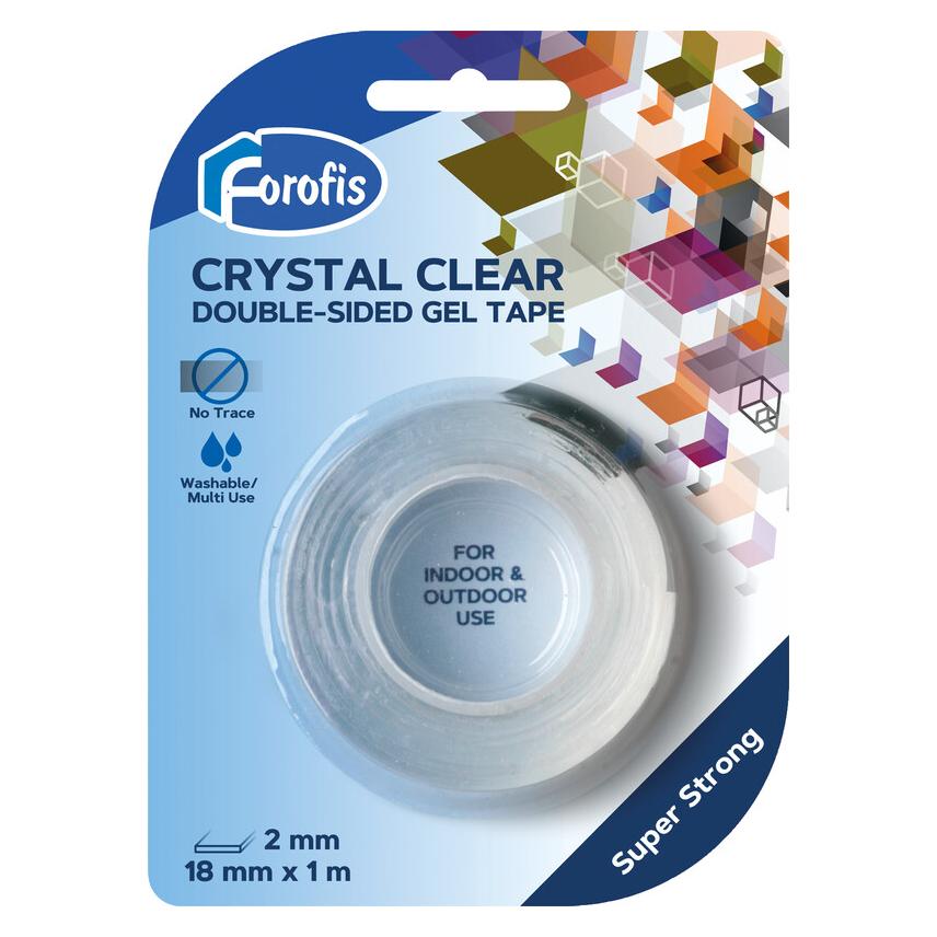 Centrum Double Side Adhesive Gel Tape 18mmx2m (18 mm) (91237)