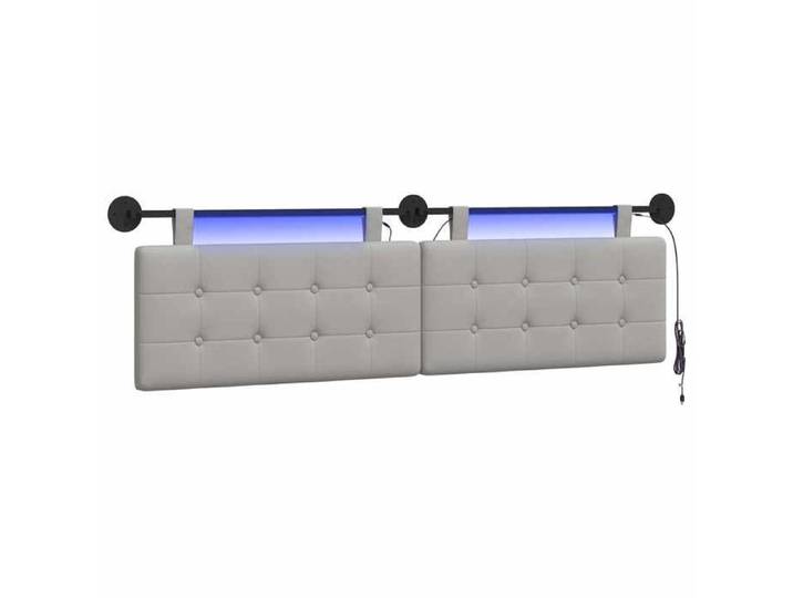 Accessoire de lit - Gris - Tête de lit suspendue Gris nuage Tissu_31629