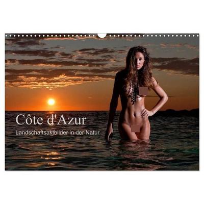 Côte d'Azur - Landschaftsaktbilder in der Natur (Wandkalender 2027 DIN A3 quer), CALVENDO Monatskalender