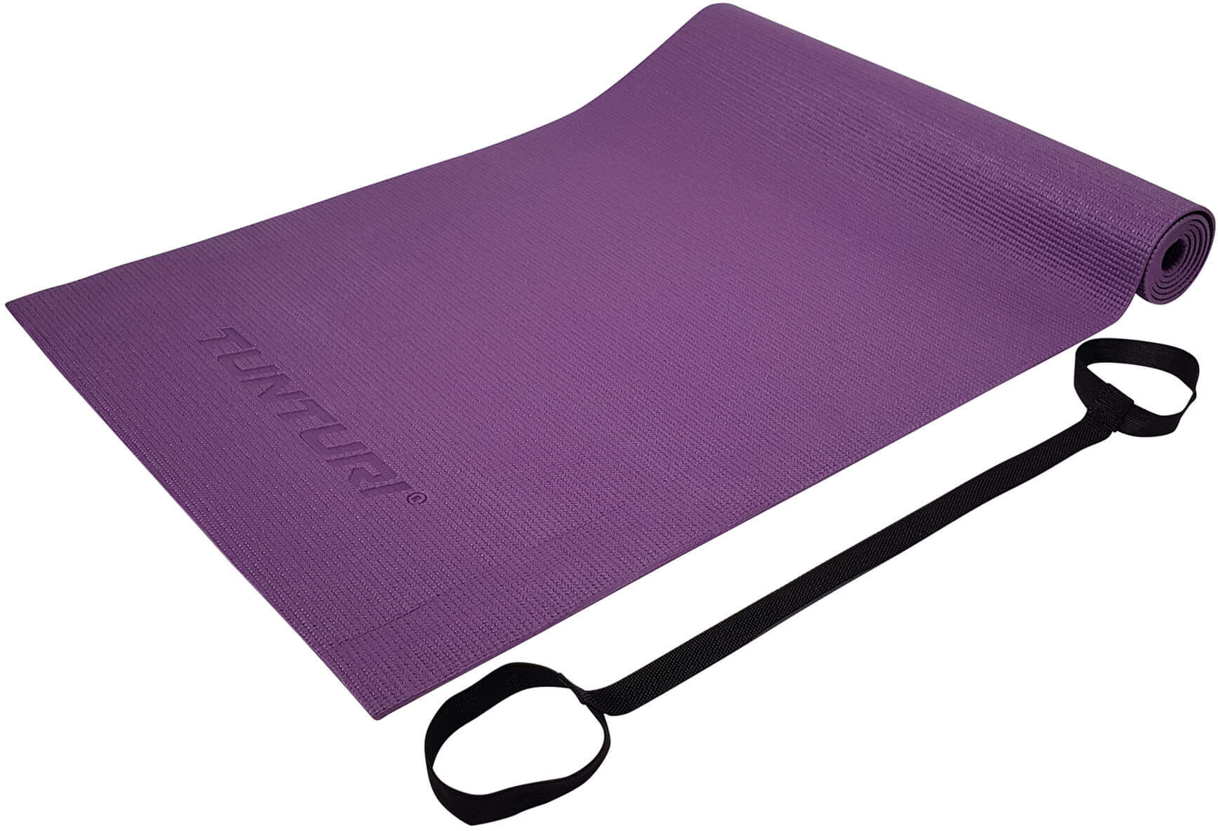 Tunturi Esterilla de Yoga con elástico de transporte . Morado