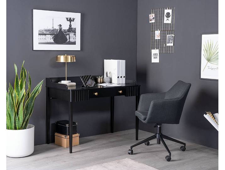 Bureau Lavala 110 x 85 x 60cm Noir/Noir