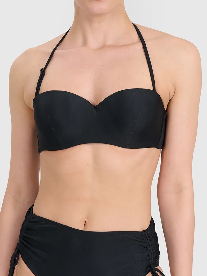 4F Bikini-Oberteil in Schwarz - XS