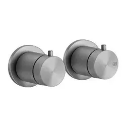 Gessi316 Fertigmontageset Unterputz-Thermostat, 3-Wege Umlenkkartusche für Unterputz-Körper, 54236299, Farbe: Schwarz XL