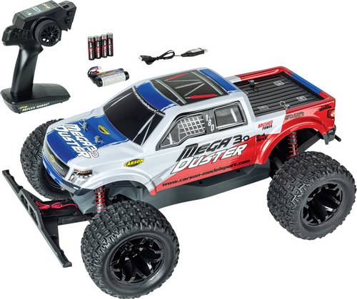 Carson Modellsport Mega Duster 3.0 2.4G 100% RTR 1:10 RC Einsteiger Modellauto Elektro Monstertruck RtR