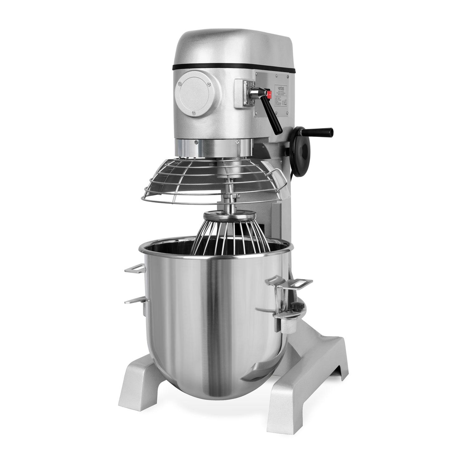 VERTES Professionelle Teigknetmaschine Knetmaschine Teigmaschine mit Planetenrührwerk, 30L Kapazität, Edelstahl Rührschüssel, Rührblatt