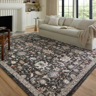 Alexander Home Colette Vintage Garden Traditional Area Rug