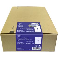 Avery-Zweckform ELA024-500 Universal-Etiketten 105 x 148 mm Weiß 2000 St. Laserdrucker, Farblaserdrucker, Tintenstrahldrucker