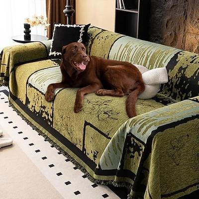 Vintage Chenille Anti-Kratz-Sofa-Schutz Überwurf Couch-Abdeckung haustierfreundlich