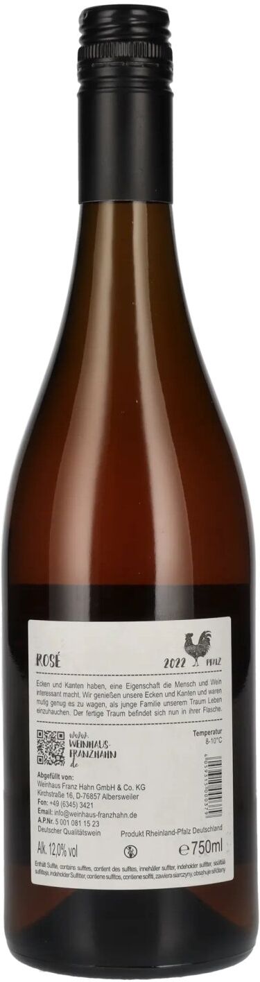 Weinhaus Franz Hahn Franz Hahn Rosé 2022 12% Vol. 0,75l