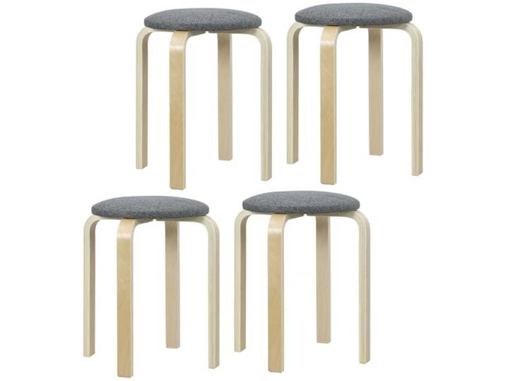Tabouret empilable - Set de 4 tabourets - Empilable et gain de place - Dimensions 40x40x45 cm