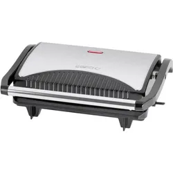Clatronic mg 3519, Kontaktgrill, Schwarz, Silber