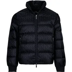 A|X ARMANI EXCHANGE Herren Daunenjacke - Steppjacke, Reißverschluss, Echte Daunen, Warm Gefüttert Dunkelblau / S
