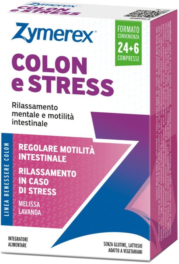 WILCO FARMA Srl SU Zymerex Colon e Stress, 30 Compresse