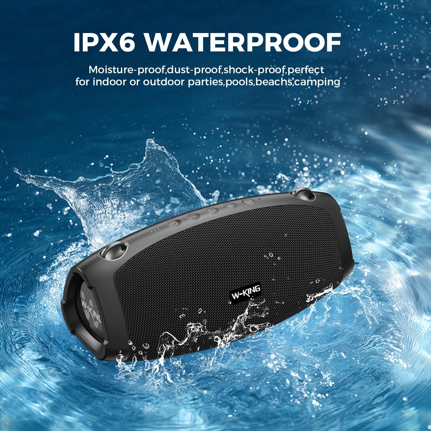 Bluetooth-Lautsprecher - X10 - Tragbar - 120 W Spitzenleistung - Wasserdicht - 42 Stunden Akkulaufzeit - Bluetooth 5.0 - Schwarz