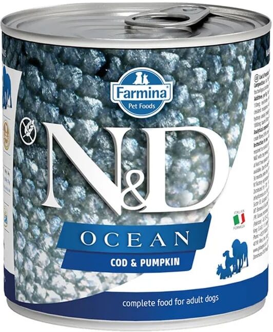 Farmina Comida Húmida Cão ND Ocean Abóbora Bacalhau 6 Unds 285g