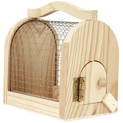 Insektenkäfig Holz-Draht Naturbox für Kinder zum Sammeln & Beobachten - Pädagogisches Kinderspielzeug mit Holzgriff - 11x7,5x10 cm - Umweltfreundlich