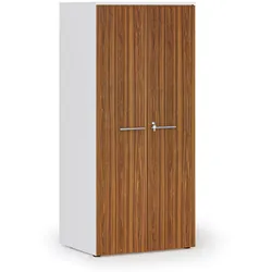 Aktenschrank PRIMO WHITE, 1781 x 800 x 600 mm, weiß/Nussbaum