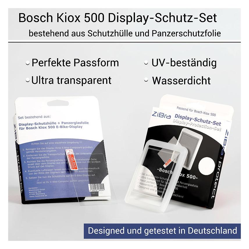 ZiBra Schutz Set mit Schutzhülle passend für Bosch Kiox500 (ZB028)