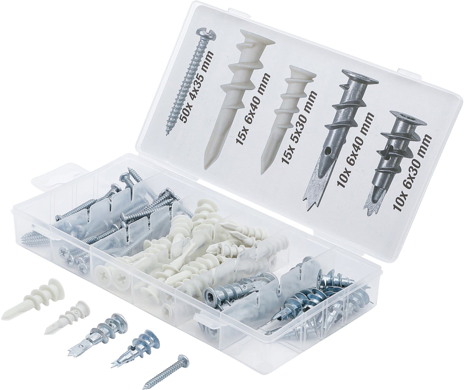 BGS Do it yourself Gipskartondübel-Sortiment 100-tlg. (88200)