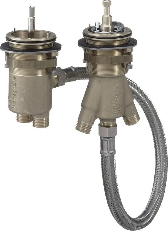 Hansgrohe Grundset Wannenrandthermostat für externen Auslauf, 13550180 13550180