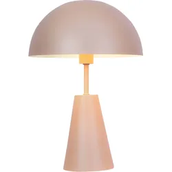 Tischlampe Pilz Nachttischleuchte Wohnzimmerlampe Tischleuchte im Pilzdesign E14, Metall champagnerfarben, 1x E14, DxH 25 x 36 cm