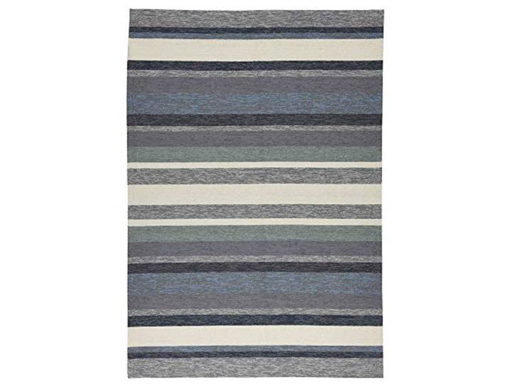 Gino Falcone Indoor/Outdoor Designer-Teppich für Garten, Terasse und Wohnräume Größe: 190 x 290 cm; Farbe: Blau Rosetta