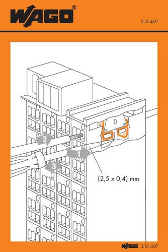 WAGO 210-407 Handhabungsaufkleber 100St.