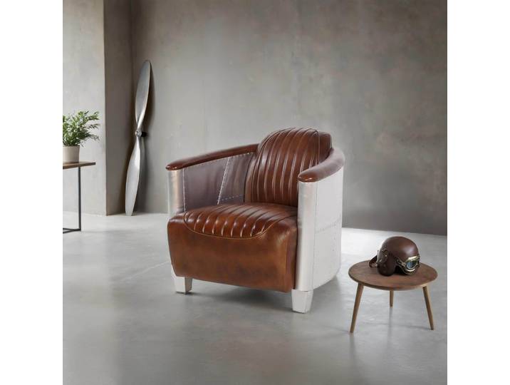 Fauteuil aviateur en cuir