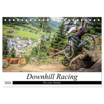 Downhill Racing (Tischkalender 2026 DIN A5 quer), CALVENDO Monatskalender
