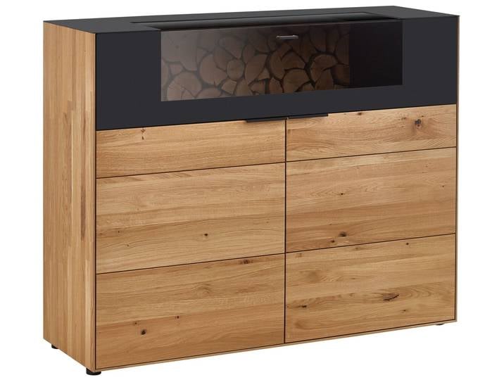 Wöstmann Markenmöbel Highboard WM 2140, wildeiche, Massivholz