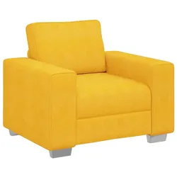 vidaXL Sessel Hellgelb 100x77x82 cm Cordstoff