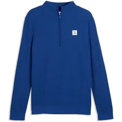 PUMA x SAYSKY 1/2-Zip langarm Laufshirt Herren 99 - cobalt glaze M