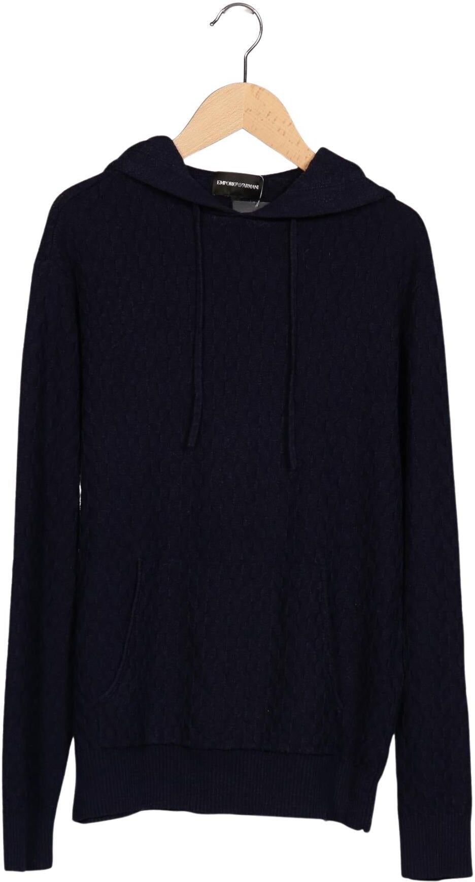 Giorgio Armani Emporio Armani Herren Pullover, Marineblau, Gr. S, Synthetik / Lyocell / Wolle - Second Hand