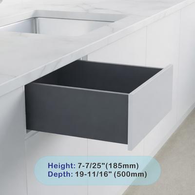 "Dowell 7.3"" Universal Slim Metal Drawer Sides and Slides Kit"