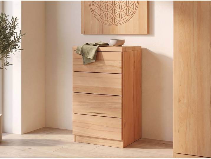 Kommode Kernbuche „Timon“ 50 cm Massivholz Buche
