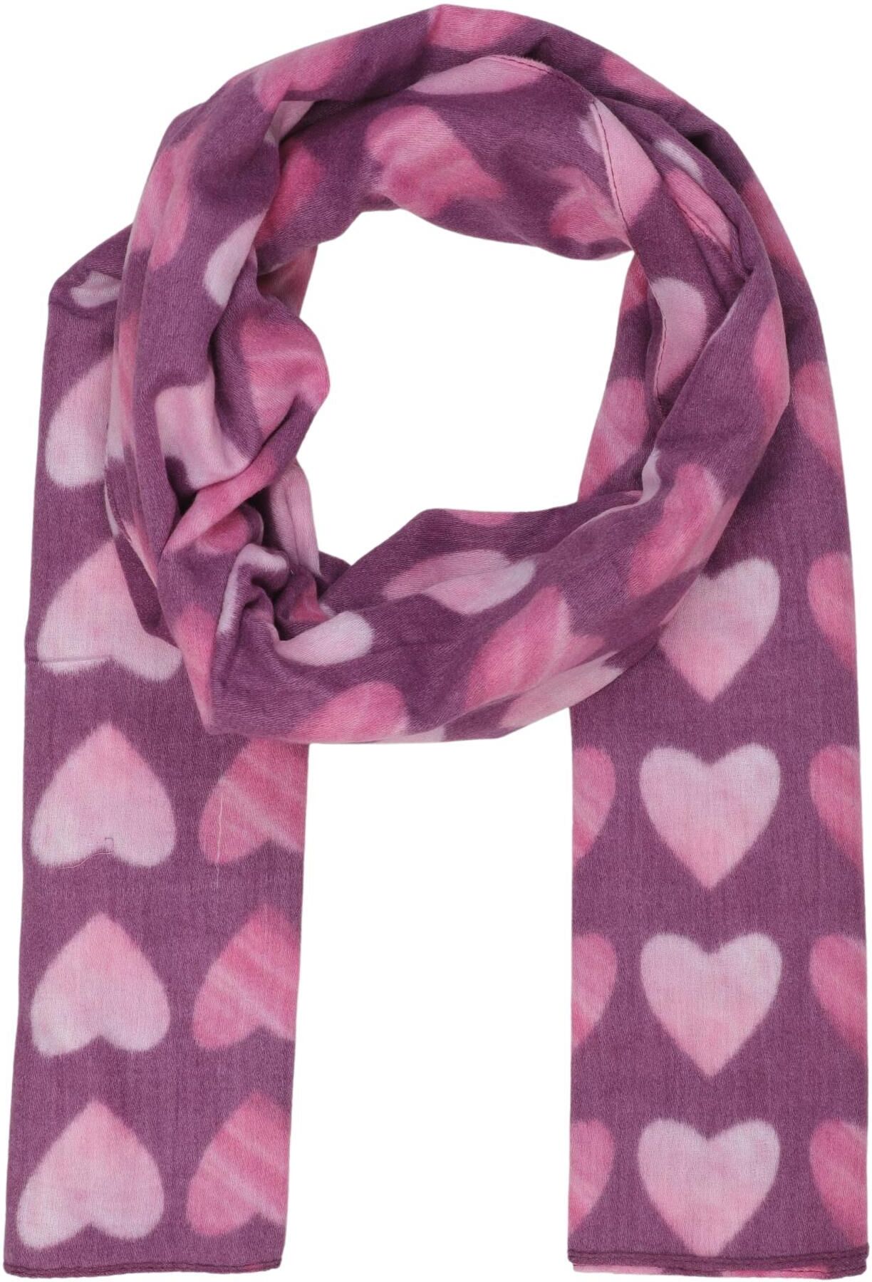Zwillingsherz Damen Schal oder Tuch, Lila, Synthetik - Second Hand