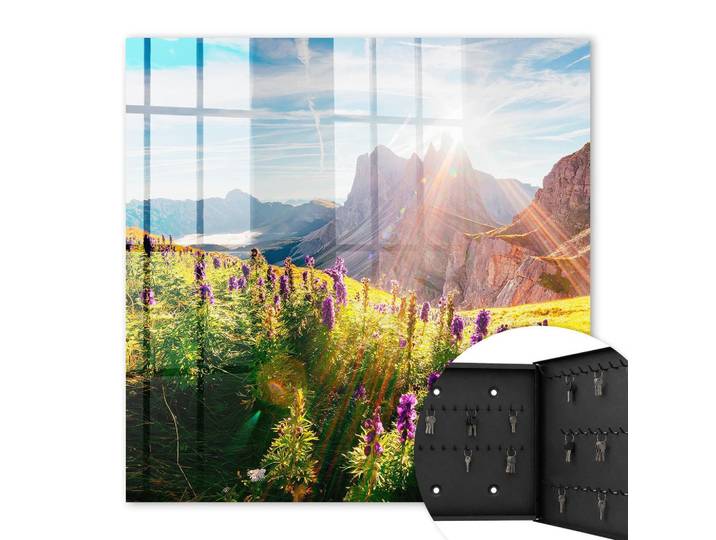 SCHLÜSSELBOX Schwarz 30x30 cm- Türöffnung nach rechts - Bergidylle