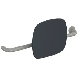 Hewi 801 Rückenstütze 801.51.9262R95 Wandabstand 150mm, Ausführung rechts, Lehne anthrazitgrau, felsgrau