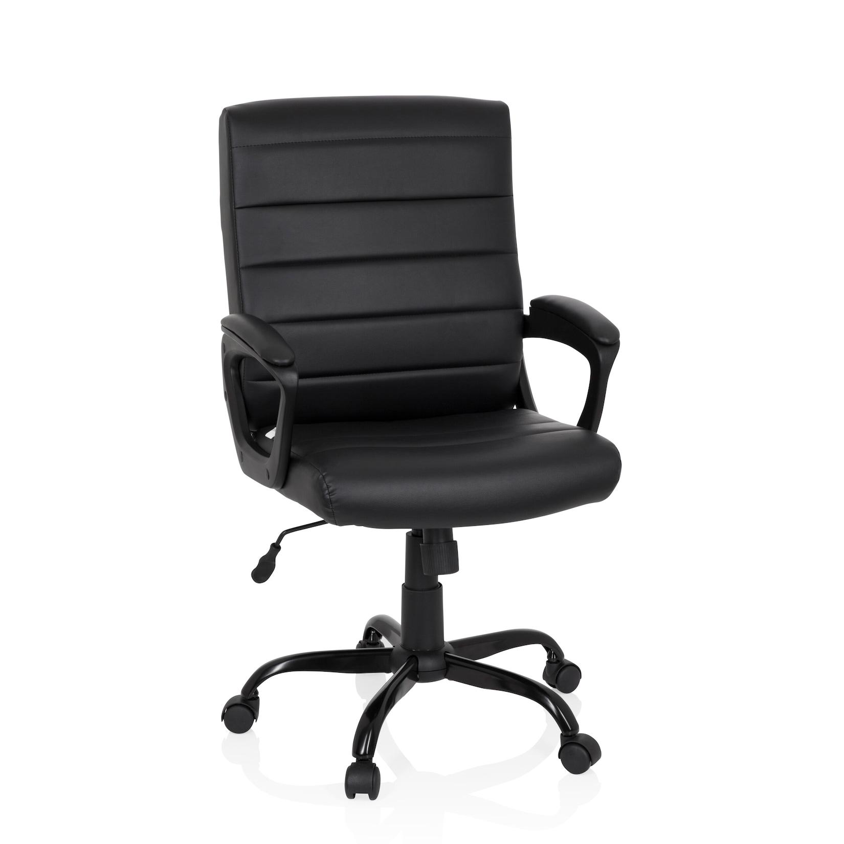 hjh OFFICE Home Office Chefsessel ERGOSMOOTH BIG Kunstleder mit Armlehnen