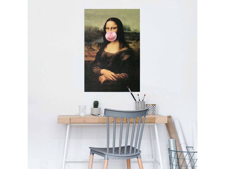 Poster Leonardo Da Vinci Papier Multicolore 61 x 92 x 0cm