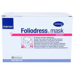 FOLIODRESS mask Comfort senso OP-Maske grün 50 St