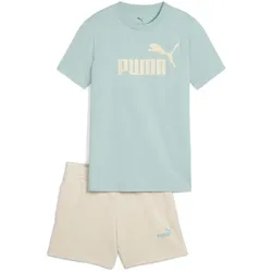PUMA Essentials No.1 Logo T-Shirt & Shorts Set Mädchen 67 - modern mint 176