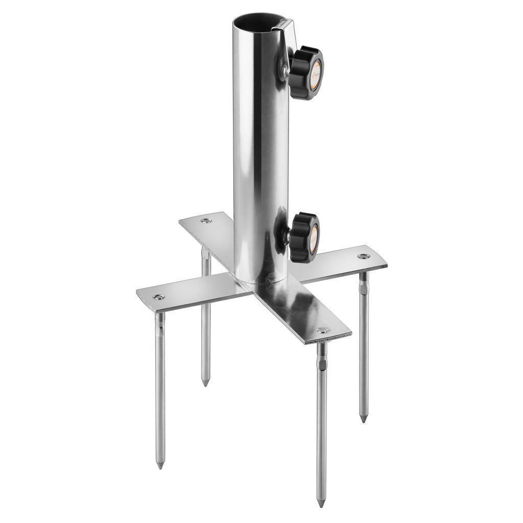 Schneider Bodenhülse, Silber, Metall, Sonnenschutz & Sichtschutz, Sonnenschutz-Zubehör